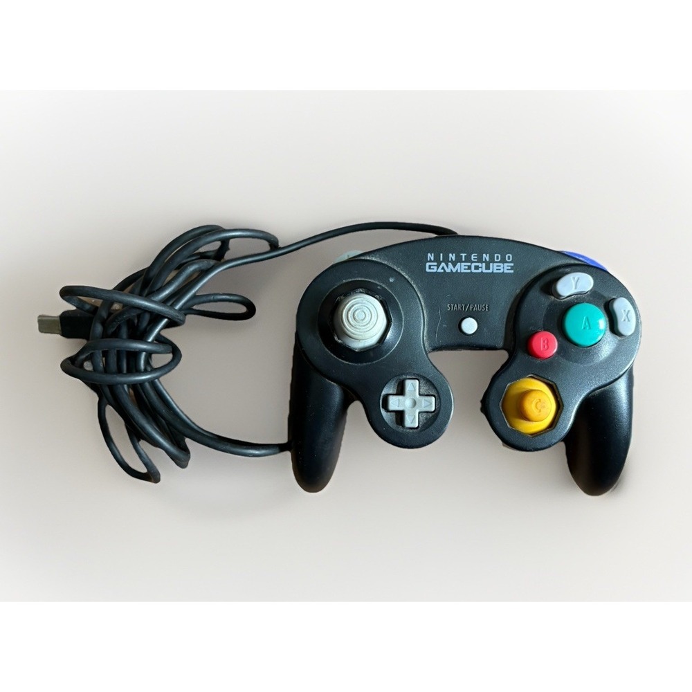 Nintendo GameCube Controller Black DOL-003 OEM Authentic Official